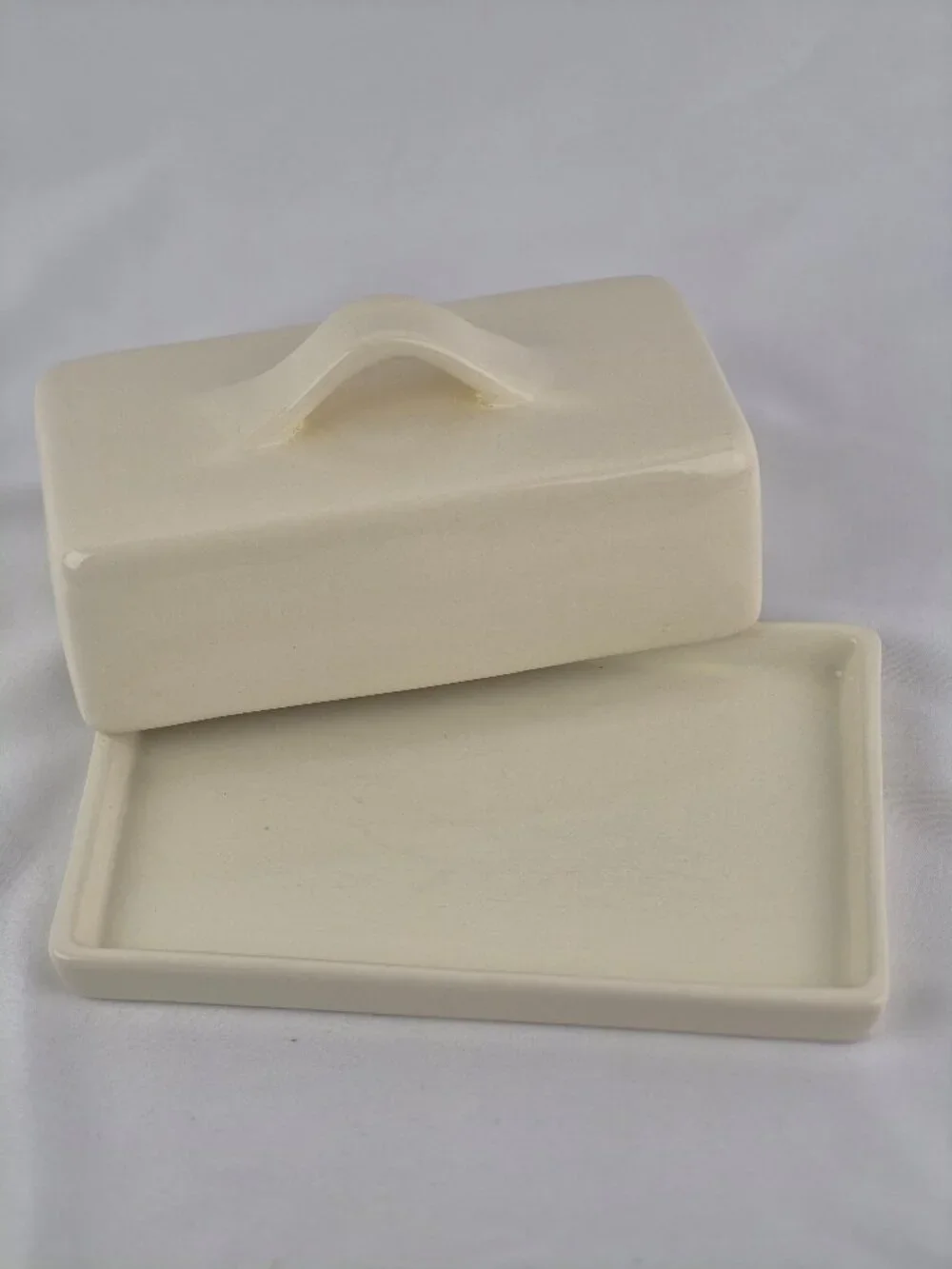 Pottery Barn Barbara Eigen Butter Dish Quarter Pound Tray and Lid